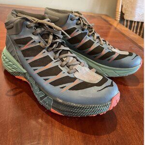 Hoka Speedgoat Mid 2 WP Stormy Weather Waterproof Hiking Sneakers Mens Size 9.5